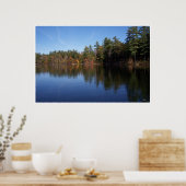 Poster Réflexions sur l'affiche du lac (Cuisine)