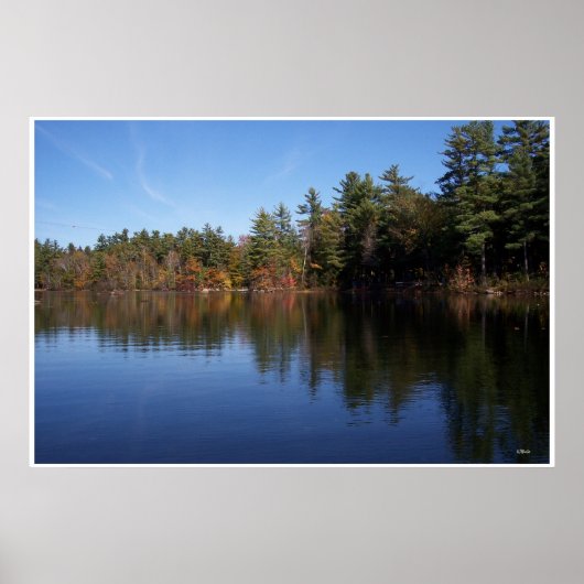 Poster Réflexions sur l'affiche du lac (Devant)