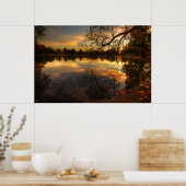 Poster Réflexions sur le coucher du soleil (Cuisine)