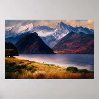 Poster Réflexions sur le coucher du soleil