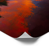 Poster Réflexions sur le coucher du soleil (Coin)