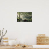 Poster Réflexions sur le lac : Serenity in the Canoe (Cuisine)