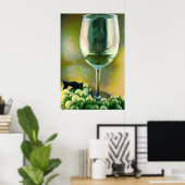 Poster Réflexions sur le vin (Bureau à domicile)