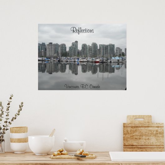 Poster Réflexions - Vancouver, C.-B. (Cuisine)