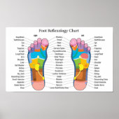 Poster Réflexologie du pied 15x9" (Devant)