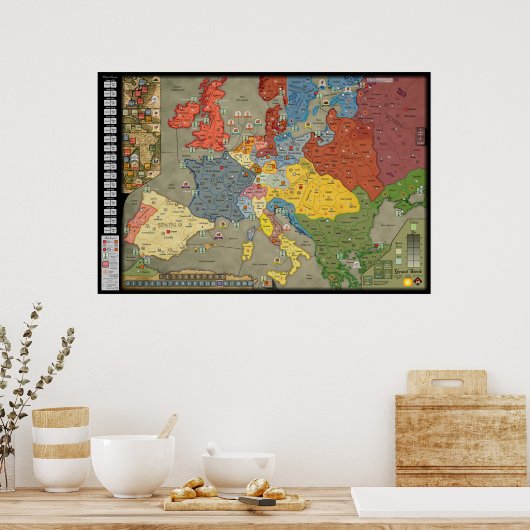 Poster Refonte de la carte de jeu Grand Siècle (version a (Cuisine)