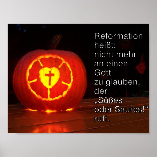 Poster Reformationstag Halloween (Voorkant)