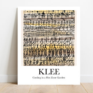 Poster Refroidissement dans un jardin chaud par Paul Klee