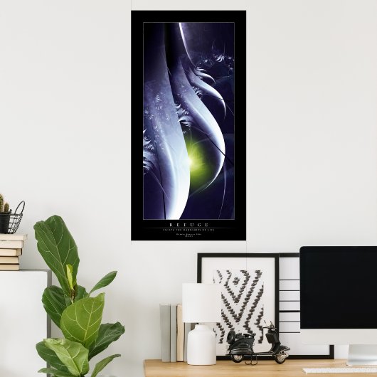 Poster Refuge (Bureau à domicile)