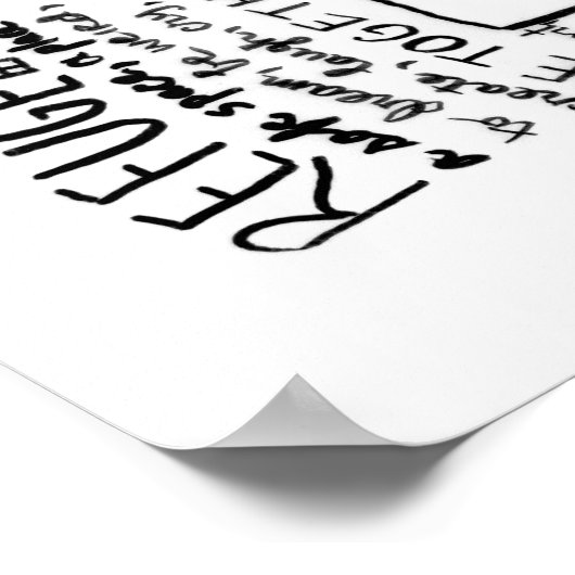 Poster Refuge / Réfugié (Coin)