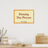 Poster Refuser une procédure régulière (Cuisine)