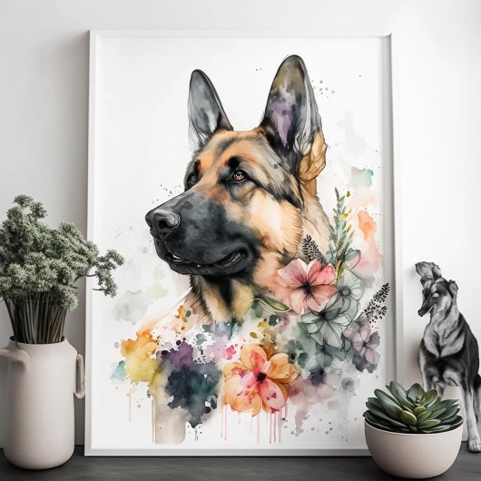 Poster Regal German Shepard Une fusion du pouvoir