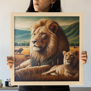 Poster Regal Lions Roaming