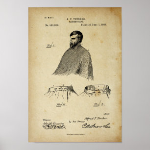 Poster Regard d'affiche de brevet d'antiquité du cap du