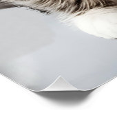Poster Regard de chat perdu dans le temps (Coin)