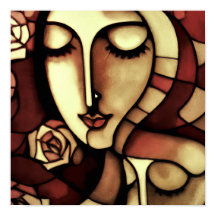 Regard de fleur cubiste