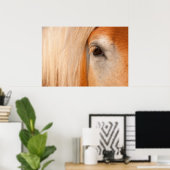 Poster Regard doux - oeil d'un cheval de trait (Bureau à domicile)