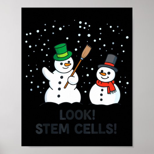 Poster Regard drôle de professeur de sciences de Noël de (Devant)