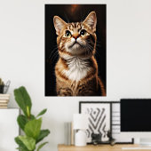 Poster Regard Félin (Bureau à domicile)