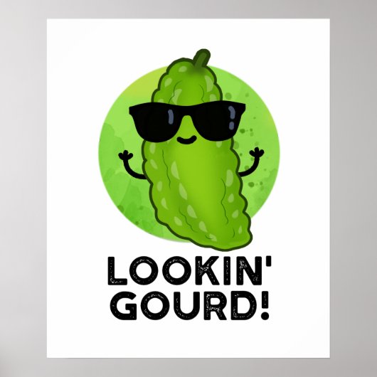 Poster Regard Gourd Funny Cool Veggie Pun (Devant)