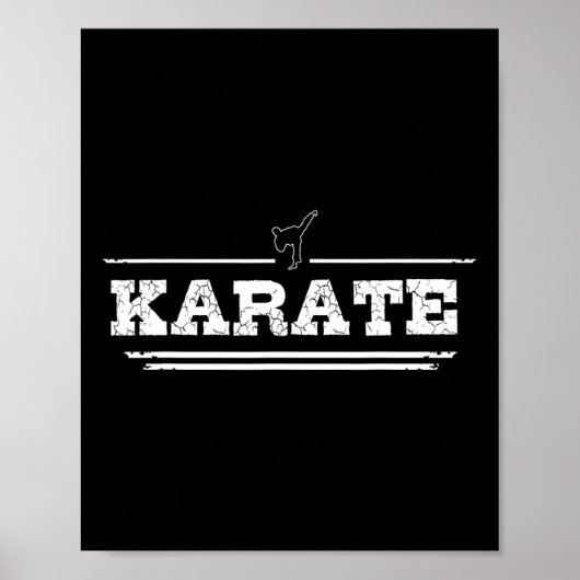 Poster Regard Perdu Cadeau Karaté Pour Karateka (Devant)