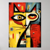 Poster Regard Silencieux — Expressionnisme Abstrait Conte (Devant)