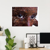 Poster regard vers l'extérieur (Bureau à domicile)