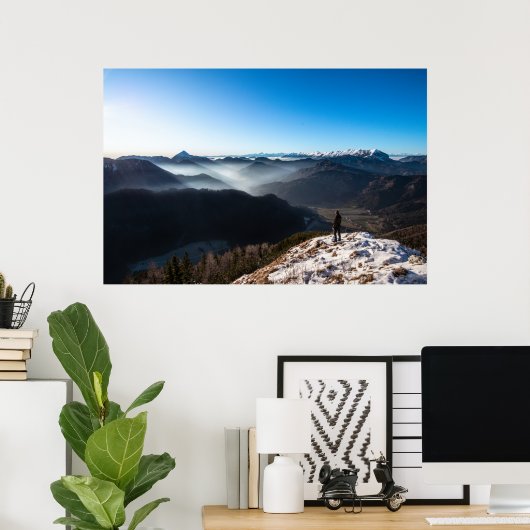 Poster Regardant de nouveaux horizons (Bureau à domicile)