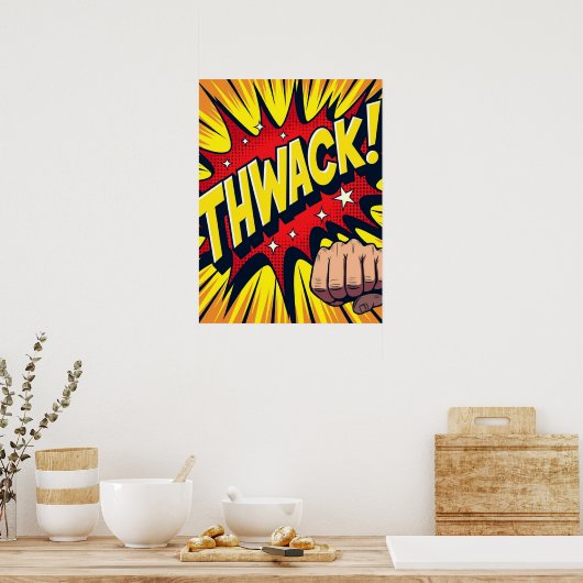 Poster REGARDE ! Impact Pointe Pop Art (Cuisine)