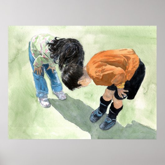 Poster Regarde, une coccinelle ! Imprimer (Devant)