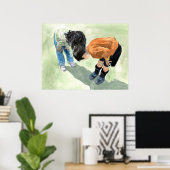 Poster Regarde, une coccinelle ! Imprimer (Bureau à domicile)