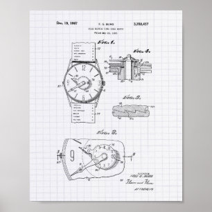 Poster Regarder 1966 Art Brevet - Poivre Lined