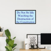 Poster Regarder la Constitution être détruite (Bureau à domicile)
