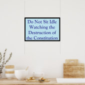 Poster Regarder la Constitution être détruite (Cuisine)
