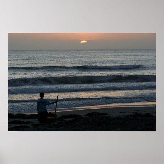 Poster Regarder l'affiche du coucher du soleil (Devant)