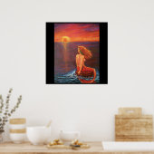 Poster Regarder Le Coucher De Soleil - Image De Sirène (Cuisine)