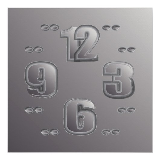 Poster regarder l'horloge (Devant)