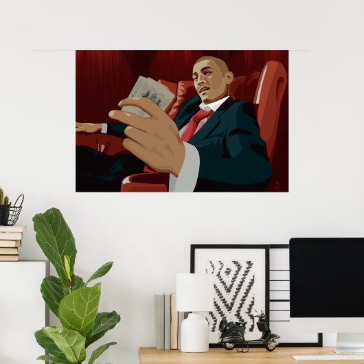 Poster Regarder vers le bas (Bureau à domicile)