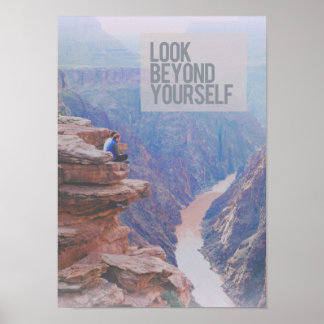 Poster "Regardez au-delà de vous-même" Grand Canyon Poste