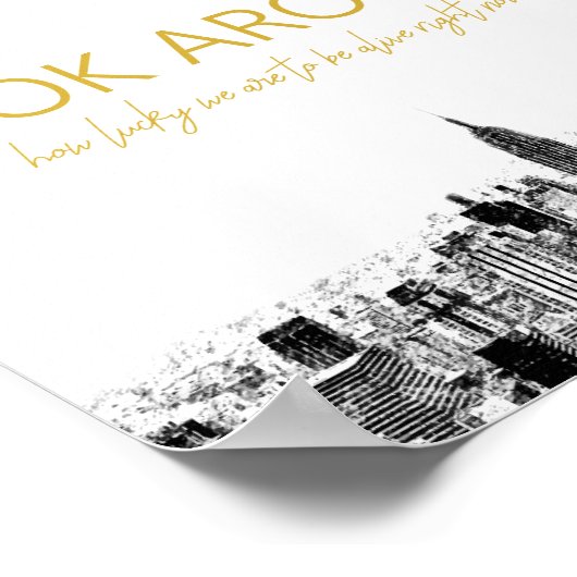 Poster Regardez autour (Coin)