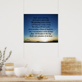 POSTER REGARDEZ BIEN À CE JOUR (Cuisine)