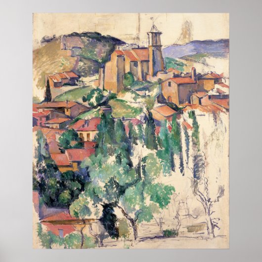 Poster Regardez Gardanne - Paul Cezanne - c1885 (Devant)