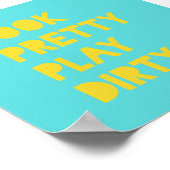 Poster Regardez Joli Jouer Dirty Dirty Drôle Citation Art (Coin)