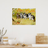 Poster Regardez le Birdy par Louis Wain (Cuisine)