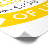 Poster Regardez le côté lumineux de la vie inspirant (Coin)