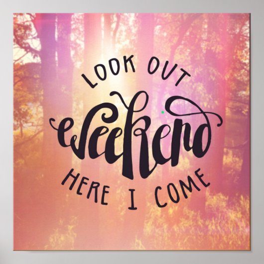 Poster Regardez Le Week-End Ici Je Viens (Devant)