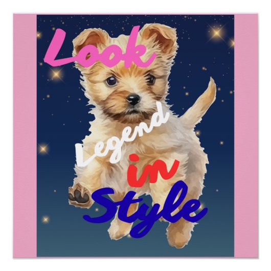 Poster Regardez, légende avec style (Devant)
