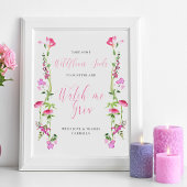 Poster Regardez-moi Grow Fleur sauvage Baby shower semenc