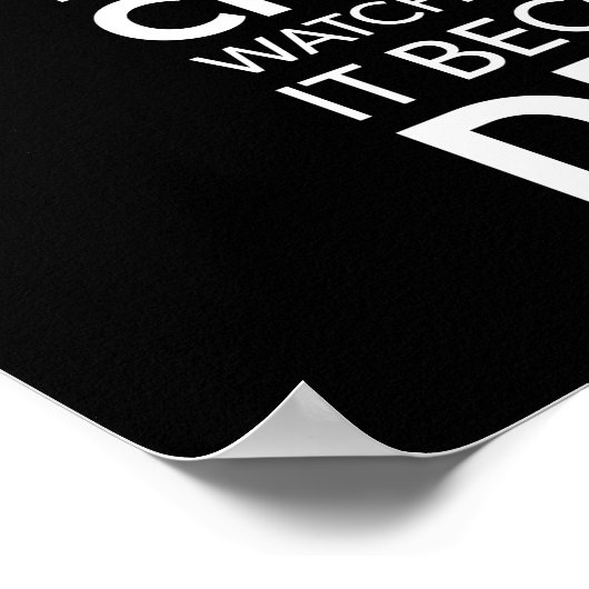 Poster Regardez Vos Pensées Ils Deviennent Vos Actions (Coin)