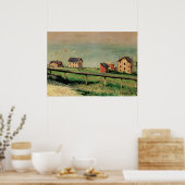 Poster Régate à Villerville par Gustave Caillebotte (Cuisine)